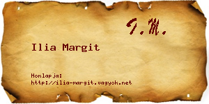 Ilia Margit névjegykártya